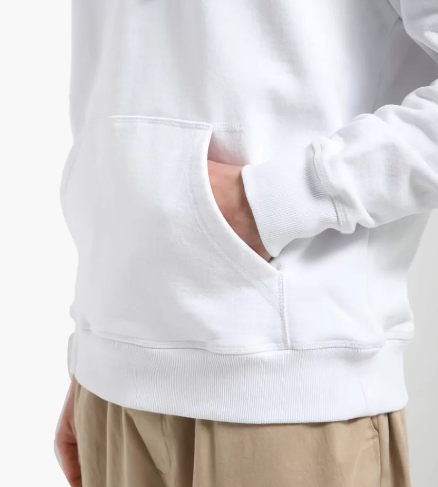 Sudadera New Amsterdam Surf - Capucha en Blanco Lila con Estampado Retro