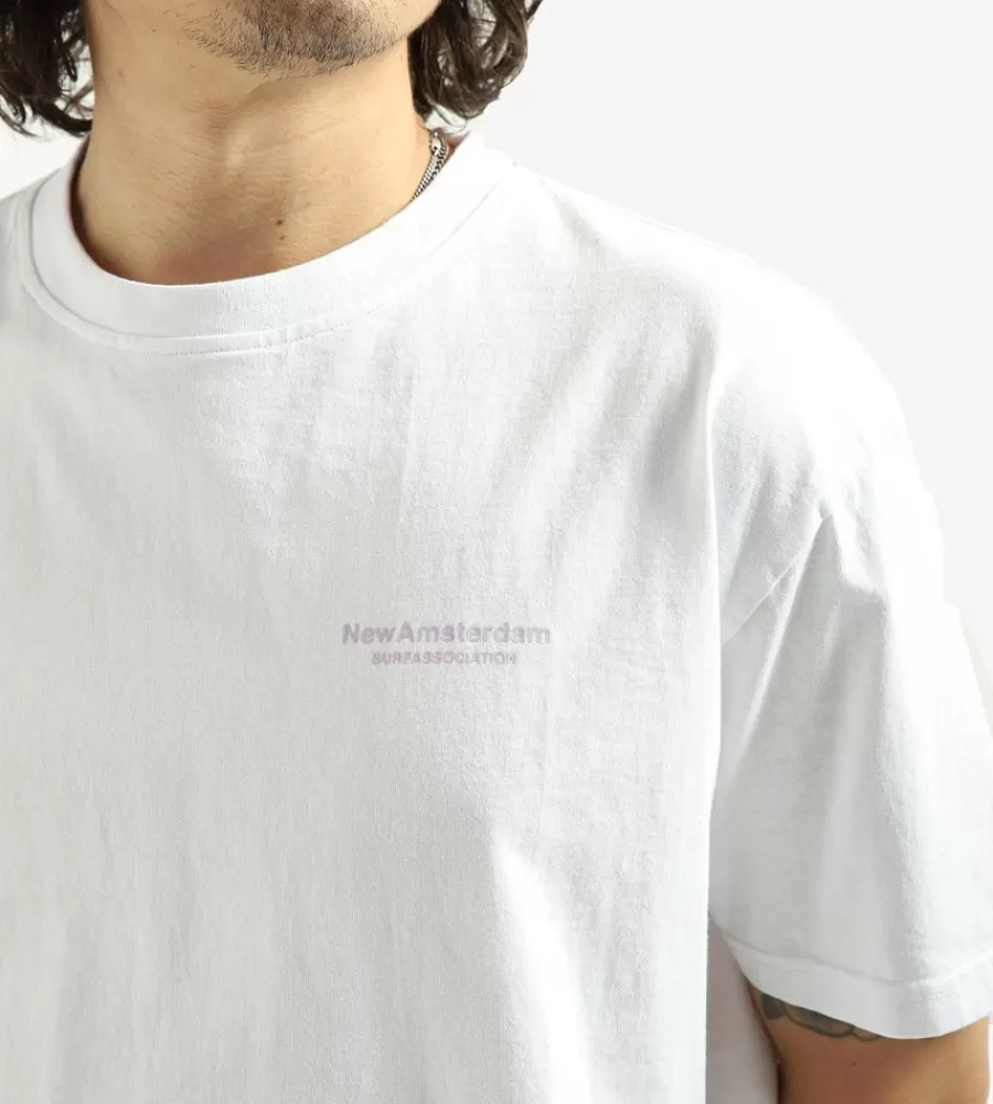 Camiseta Personalizable NEW AMSTERDAM SURF CLUB - Blanca con Diseño Exclusivo