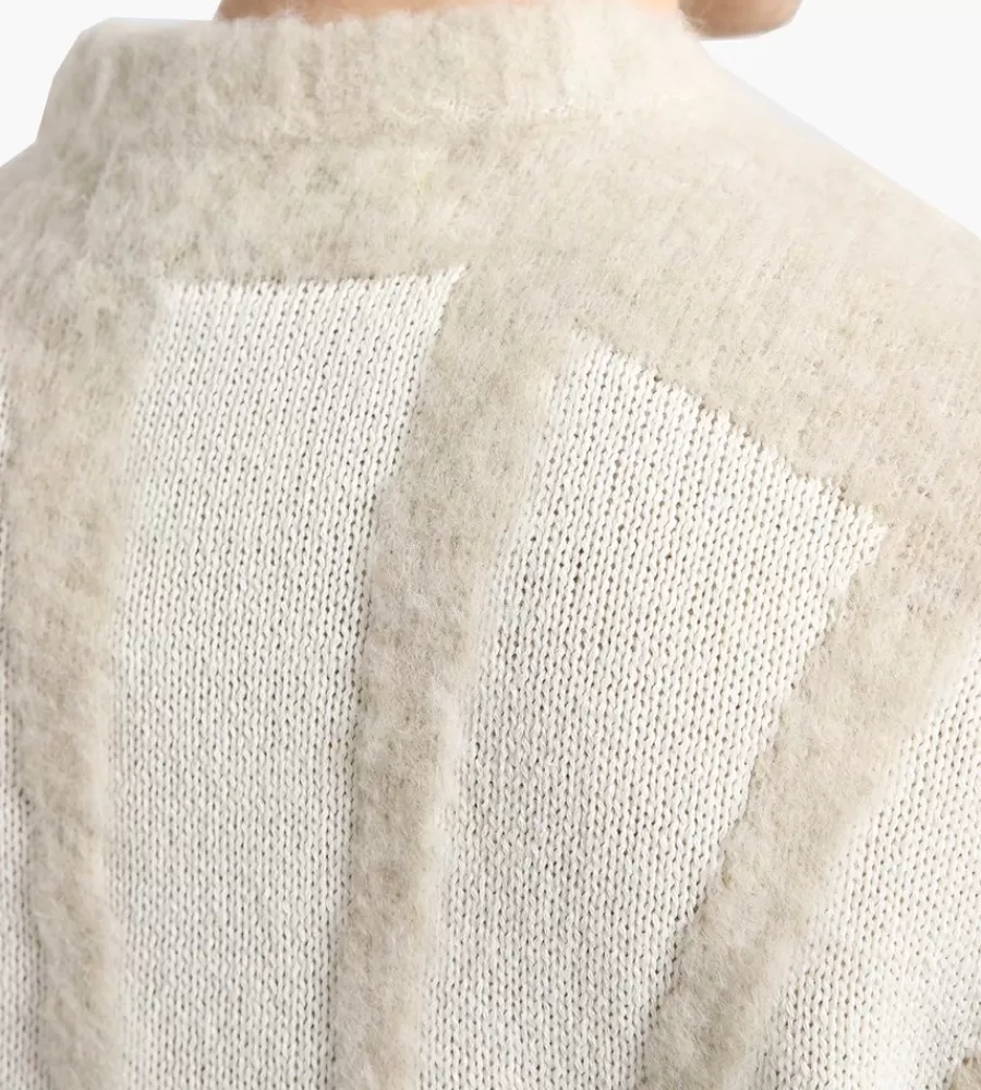 Sweater Clásico New Amsterdam Surf Club - Tejido Oyster en Beige · Estilo Costero Relajado