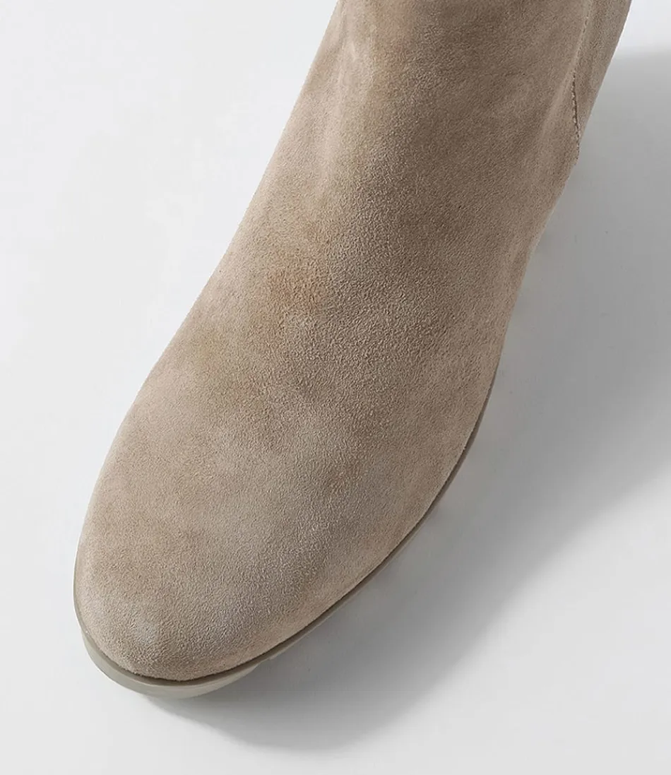 Botines Tobilleros Mujer Piel de Ante Brumoso - DJANGO & JULIETTE Colección Nish Misty