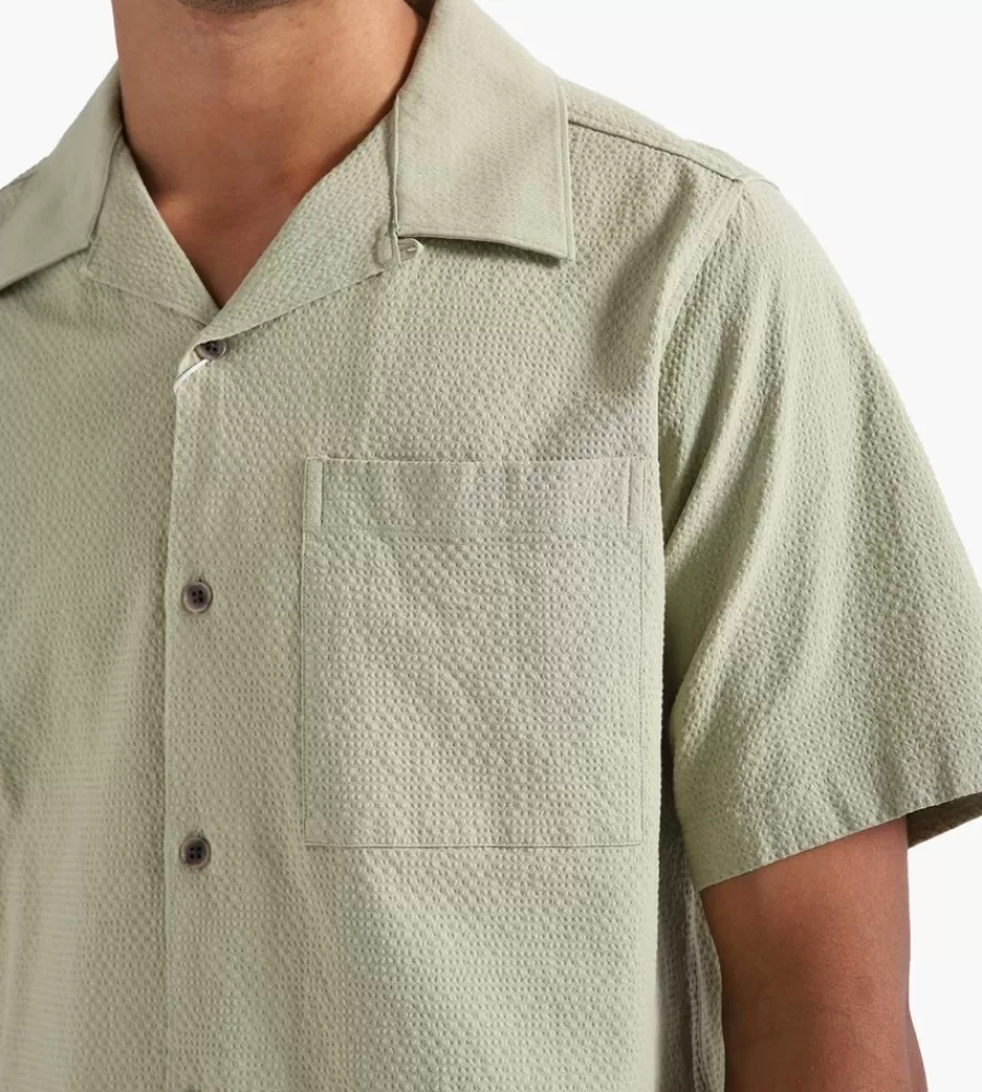 Camiseta Casual de Julio Manga Corta en Verde Palido - Modelo 1040 by NN07