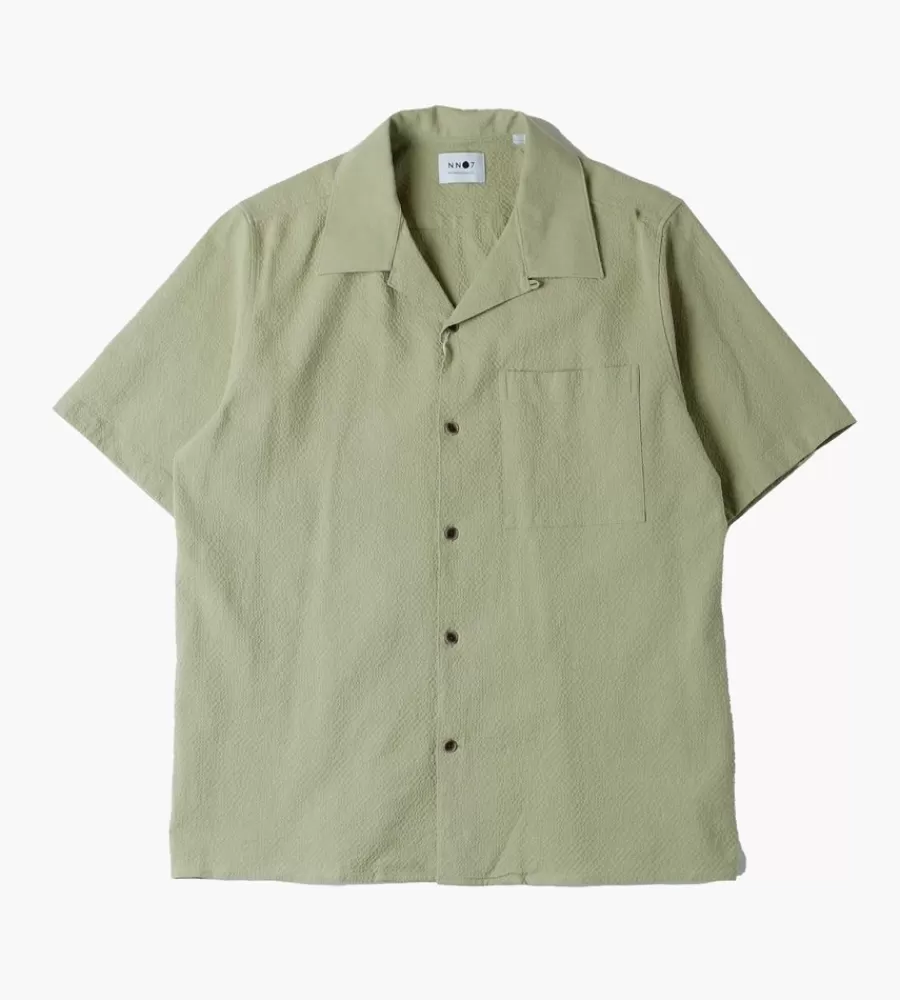 Camiseta Casual de Julio Manga Corta en Verde Palido - Modelo 1040 by NN07