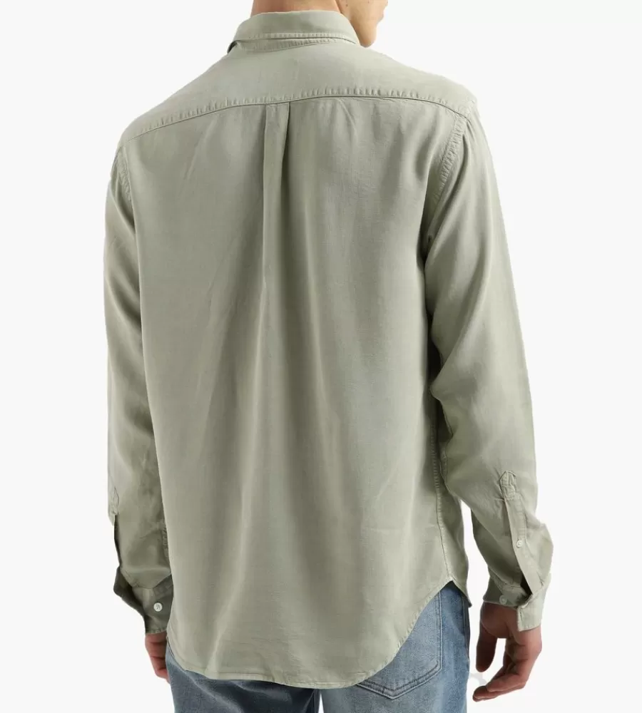 Camisa Casual Levon de NN07 - Verde Pálido, Modelo 5969