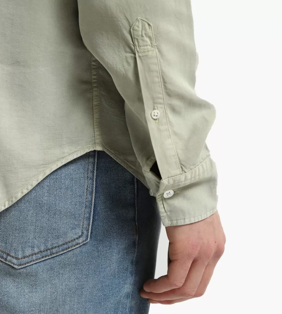 Camisa Casual Levon de NN07 - Verde Pálido, Modelo 5969