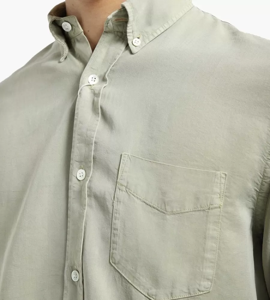 Camisa Casual Levon de NN07 - Verde Pálido, Modelo 5969