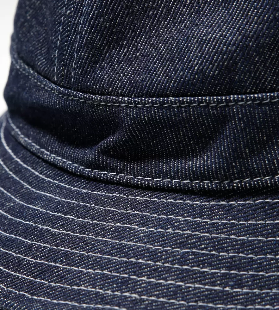 Gorro Vaquero en Denim Azul Añil - Diseño Tipo Cubo con Inspiración Nórdica