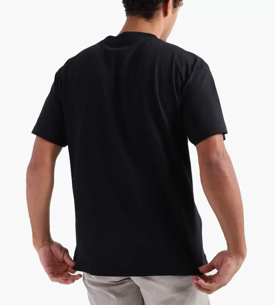 OLAF Camiseta Clásica de Algodón - Negro Azabache Unisex para Estilo Diario