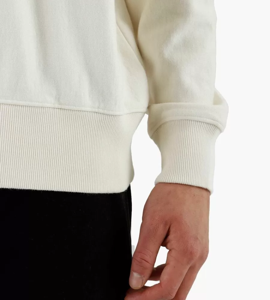 Sudadera OLAF Colegial Cuello Redondo - Blanco Roto para Hombre