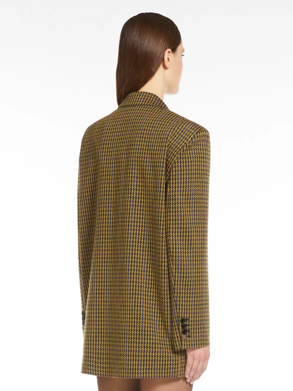 Americana oversize de lujo Max Mara - tejido en lana y algodón con diseño multicolor y corte moderno