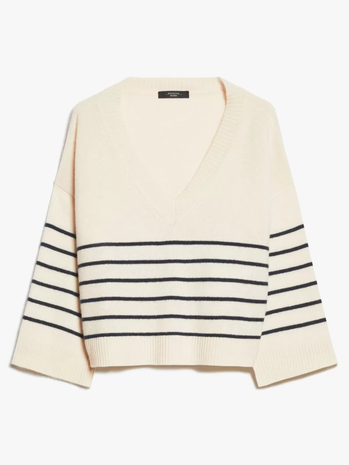Lujoso suéter oversize de cachemira color hueso - Colección otoño-invierno Max Mara | Prenda de punto premium para un estilo casual con elegancia
