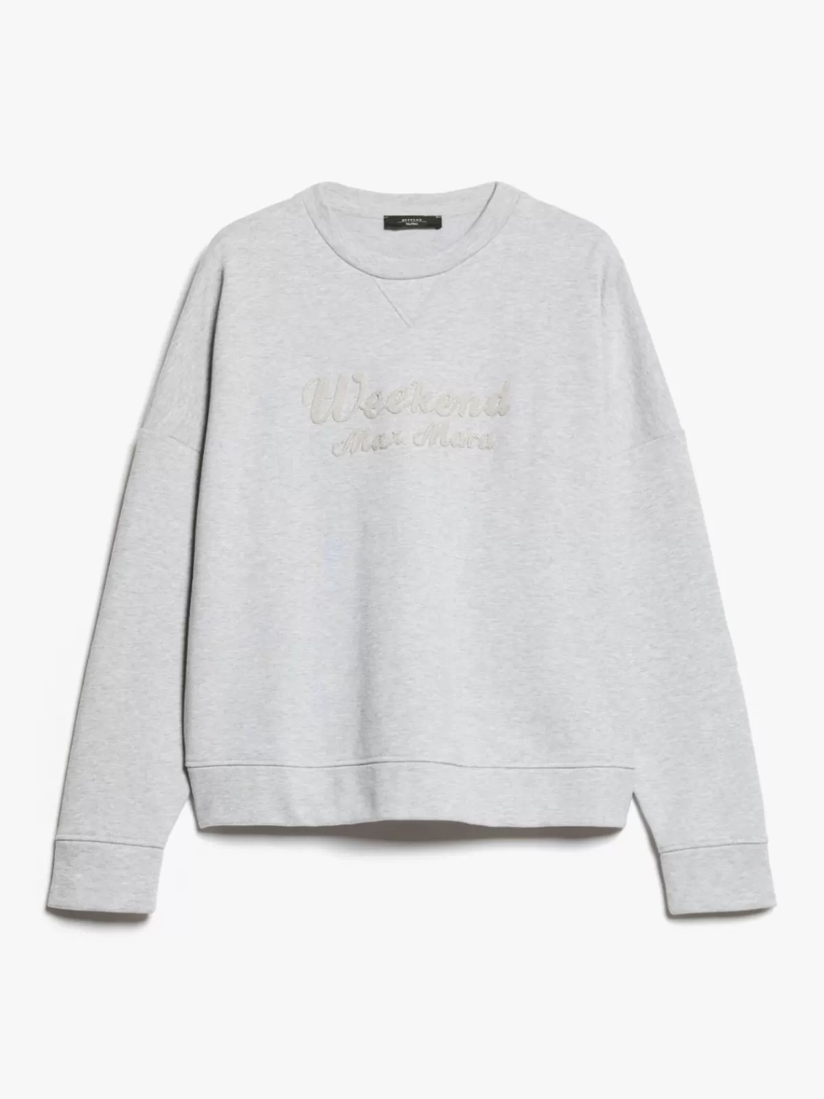 Sudadera oversize Max Mara en algodón premium - Gris ceniza claro para estilo casual chic