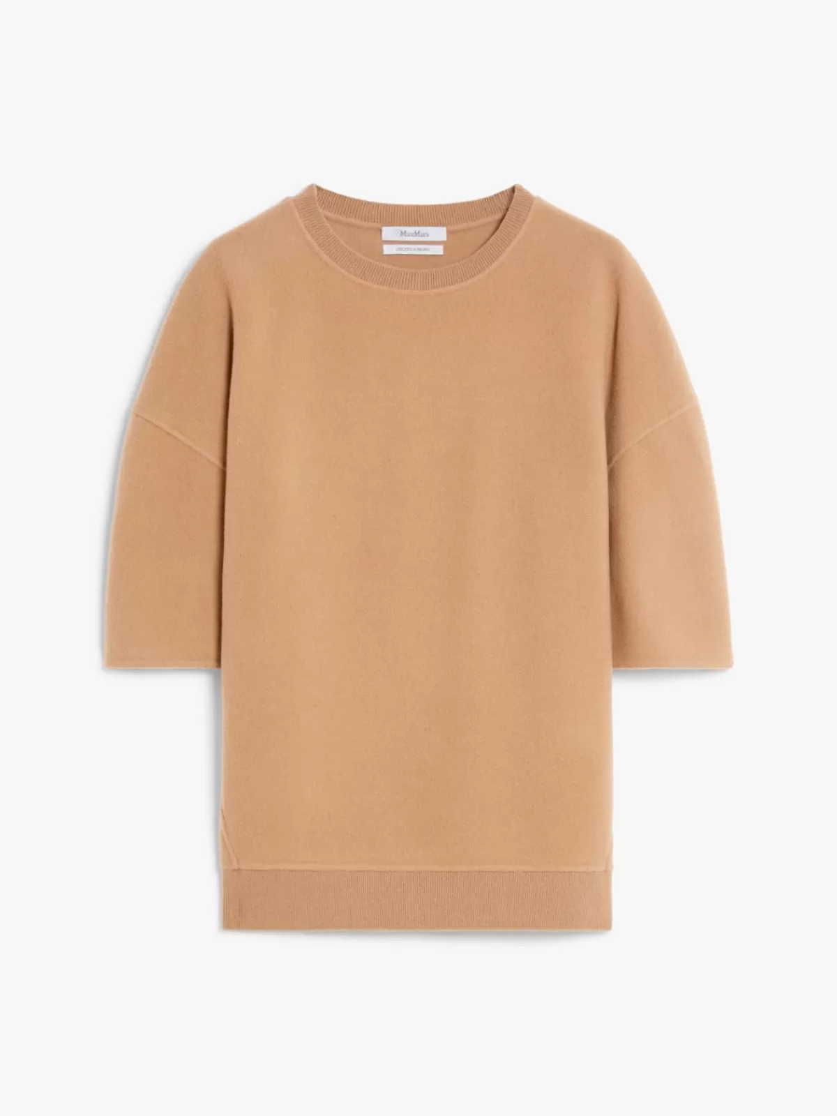 Sudadera oversize de Max Mara en punto suave - Beige arena para un estilo relajado
