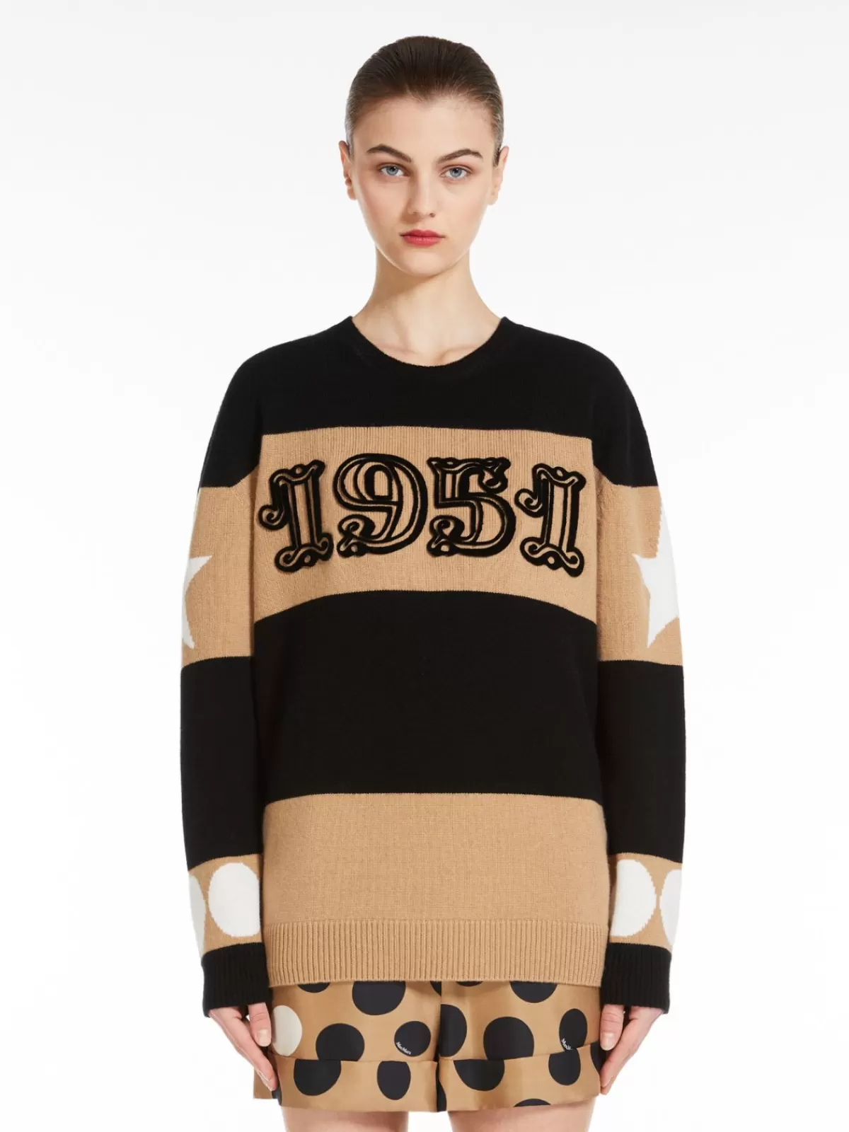 Suéter oversize de lujo Max Mara - Lana y cachemira ultra suave en negro clásico