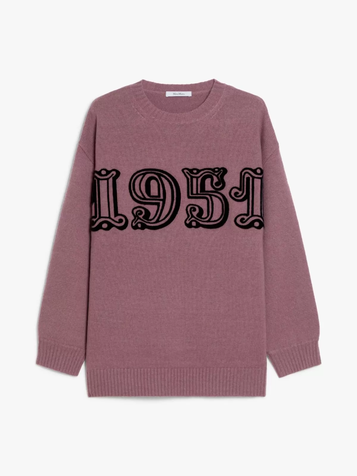 Jersey oversize de cachemir y lana premium Max Mara - Tono malva suave para looks invernales acogedores