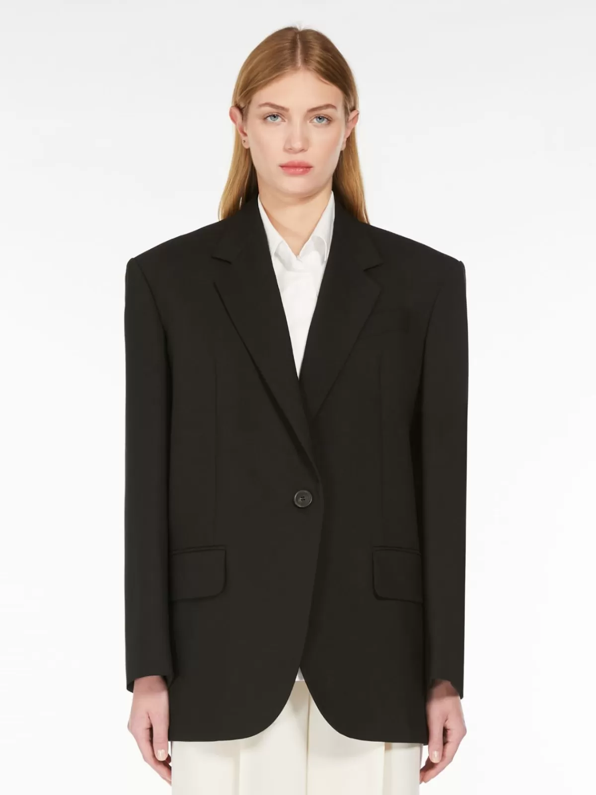 Blazer oversize Max Mara en lana negra - Chaqueta de corte amplio para looks sofisticados