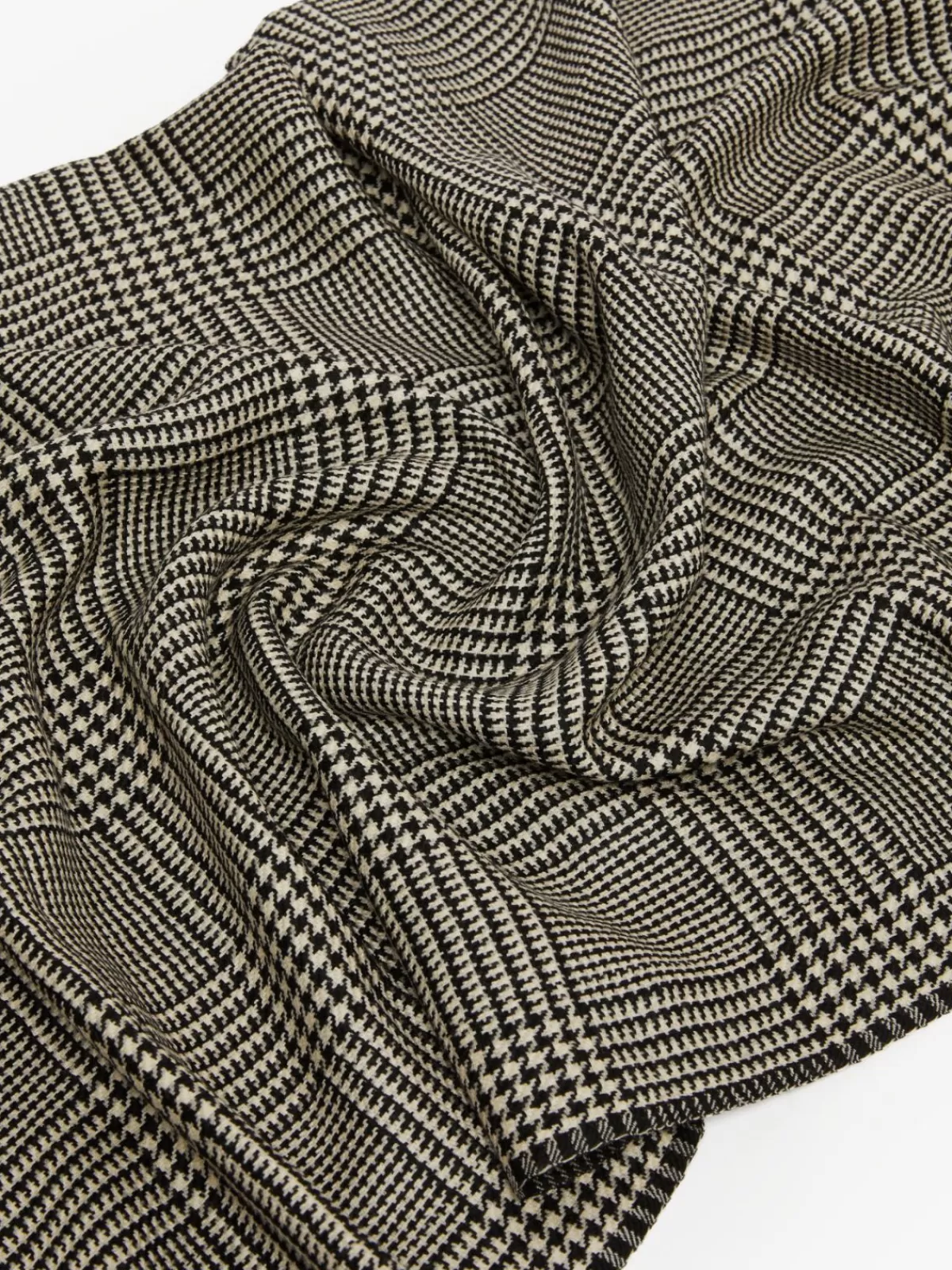 Elegante chal de lana estampado de Max Mara en tono negro - Bufandas y pañuelos de diseño