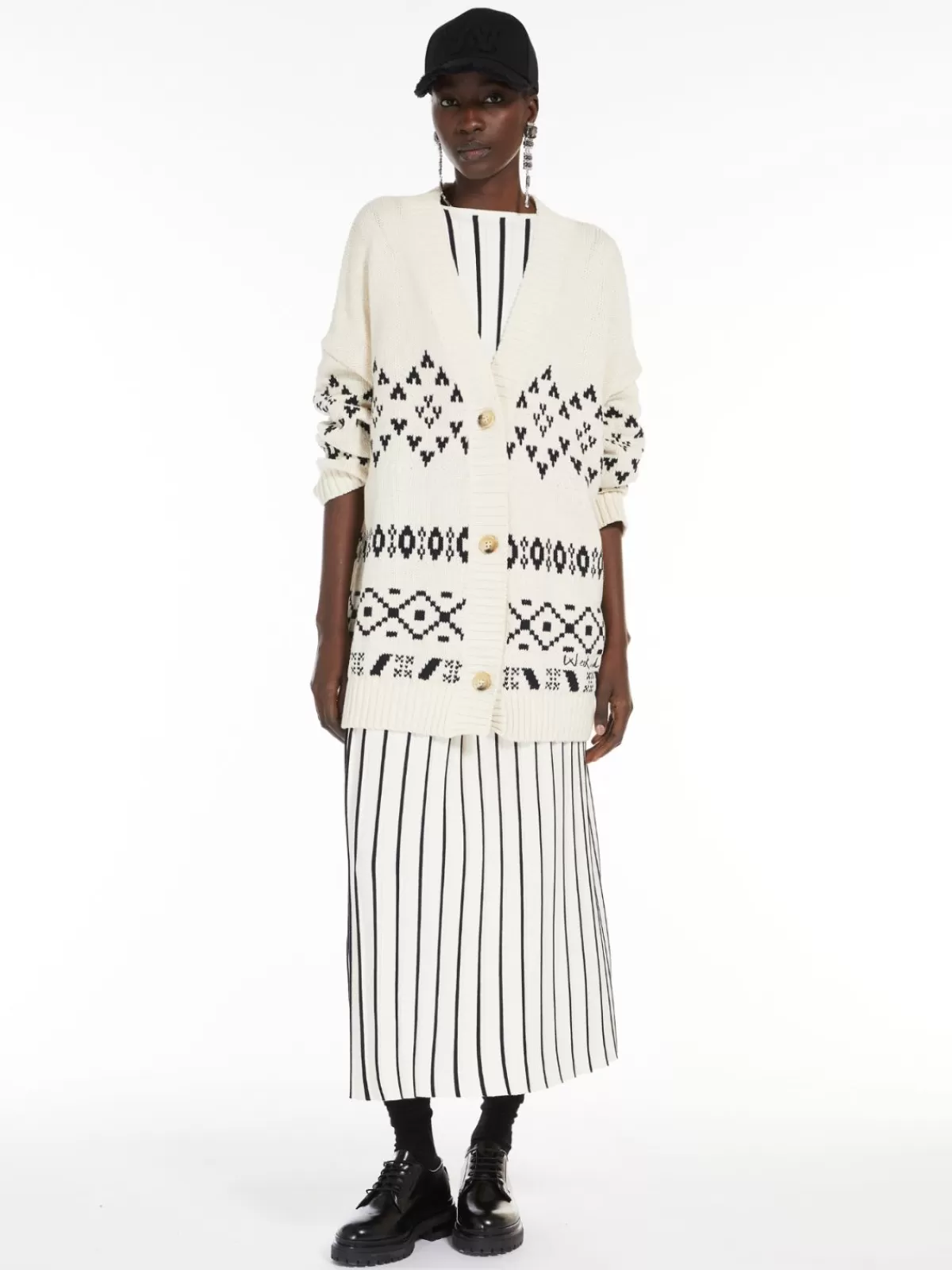 Jersey de punto con pliegues delicados en viscosa elástica - Max Mara Azul Marino