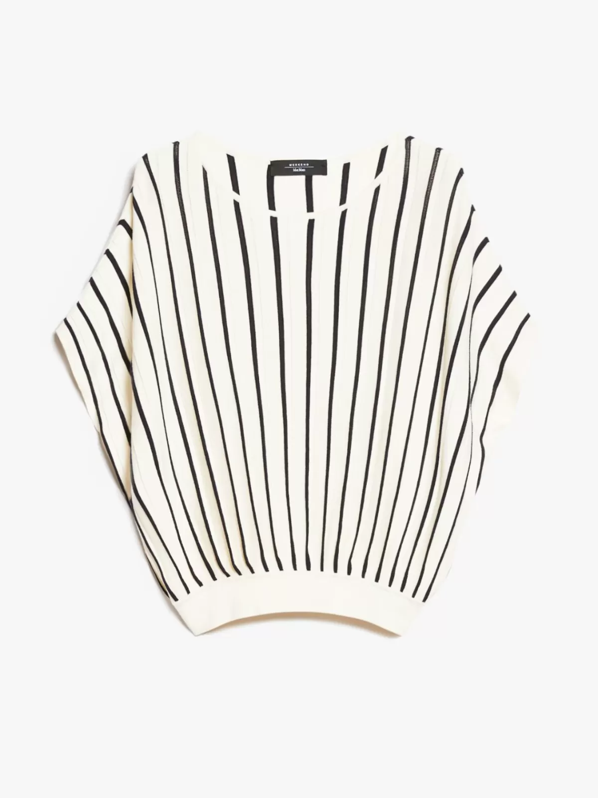 Jersey de punto con pliegues delicados en viscosa elástica - Max Mara Azul Marino
