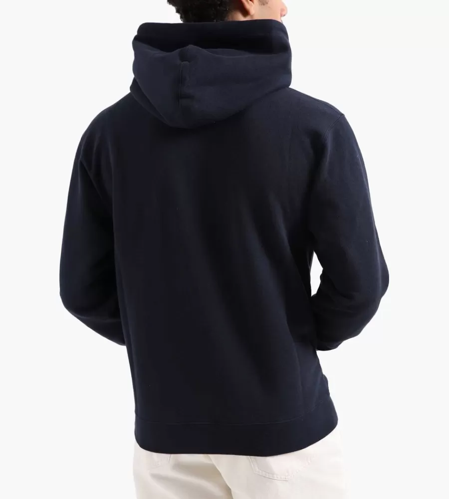 Sudadera con Capucha para Oficina Casual - Diseño Cómodo en Azul Marino Clásico