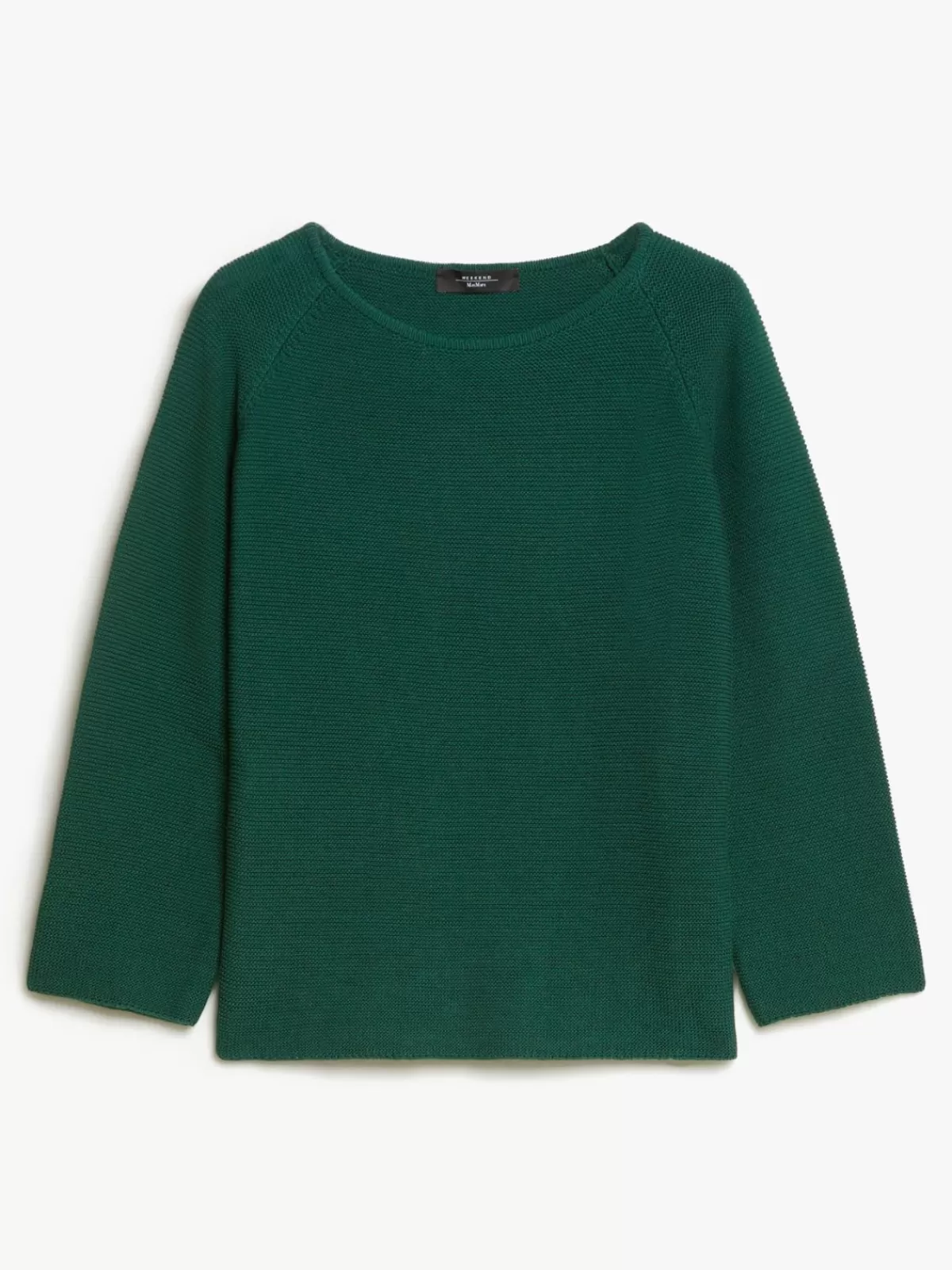 Suéter de algodón con ajuste cómodo Max Mara - Verde bosque para looks casuales