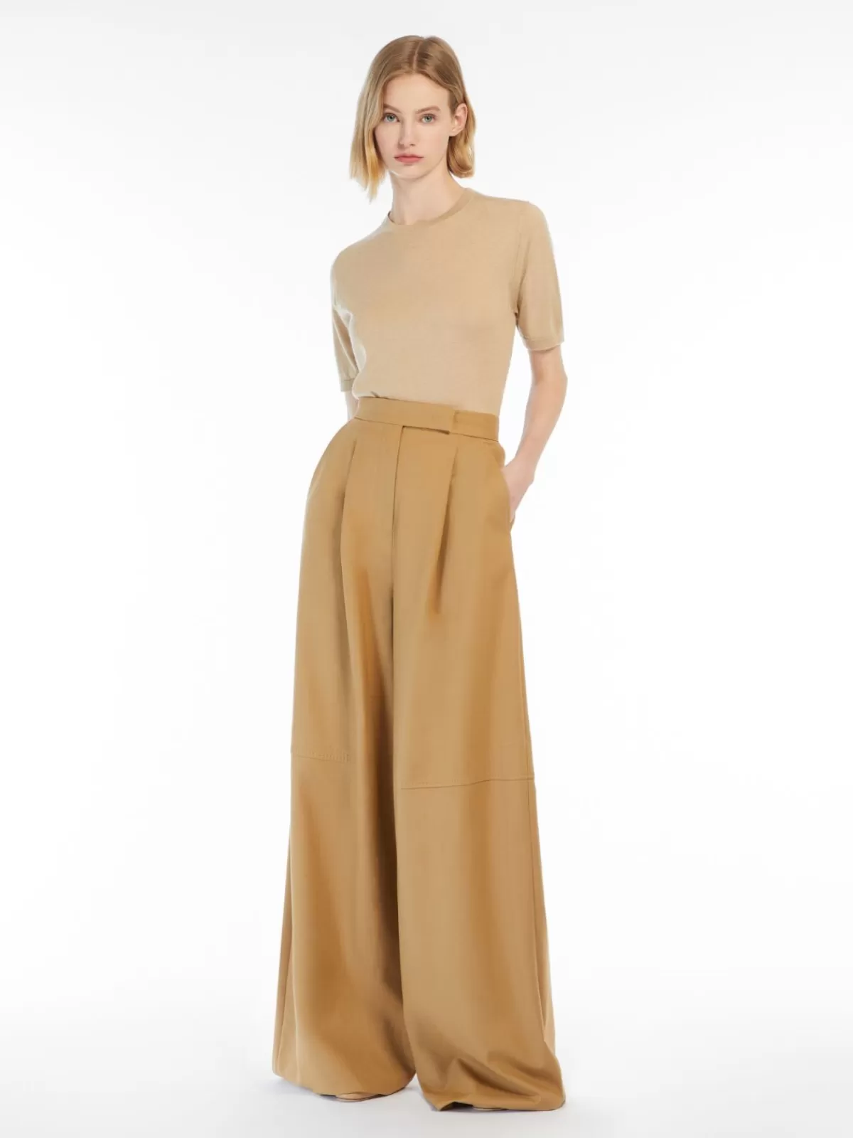 Elegante suéter Max Mara en seda fina y cachemira - jersey de punto premium color crudo para looks sofisticados