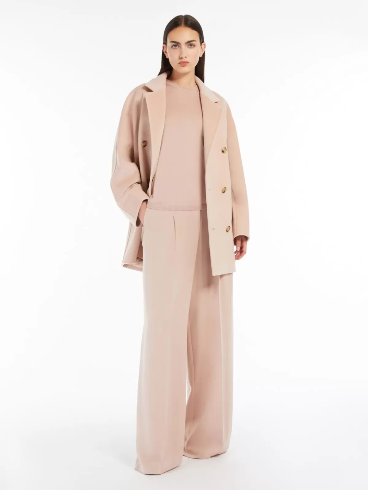 Suéter premium Max Mara | Tejido en seda y cachemir ultraliviano | Tono polvo elegante para looks sofisticados | Confort supremo en prendas de lujo