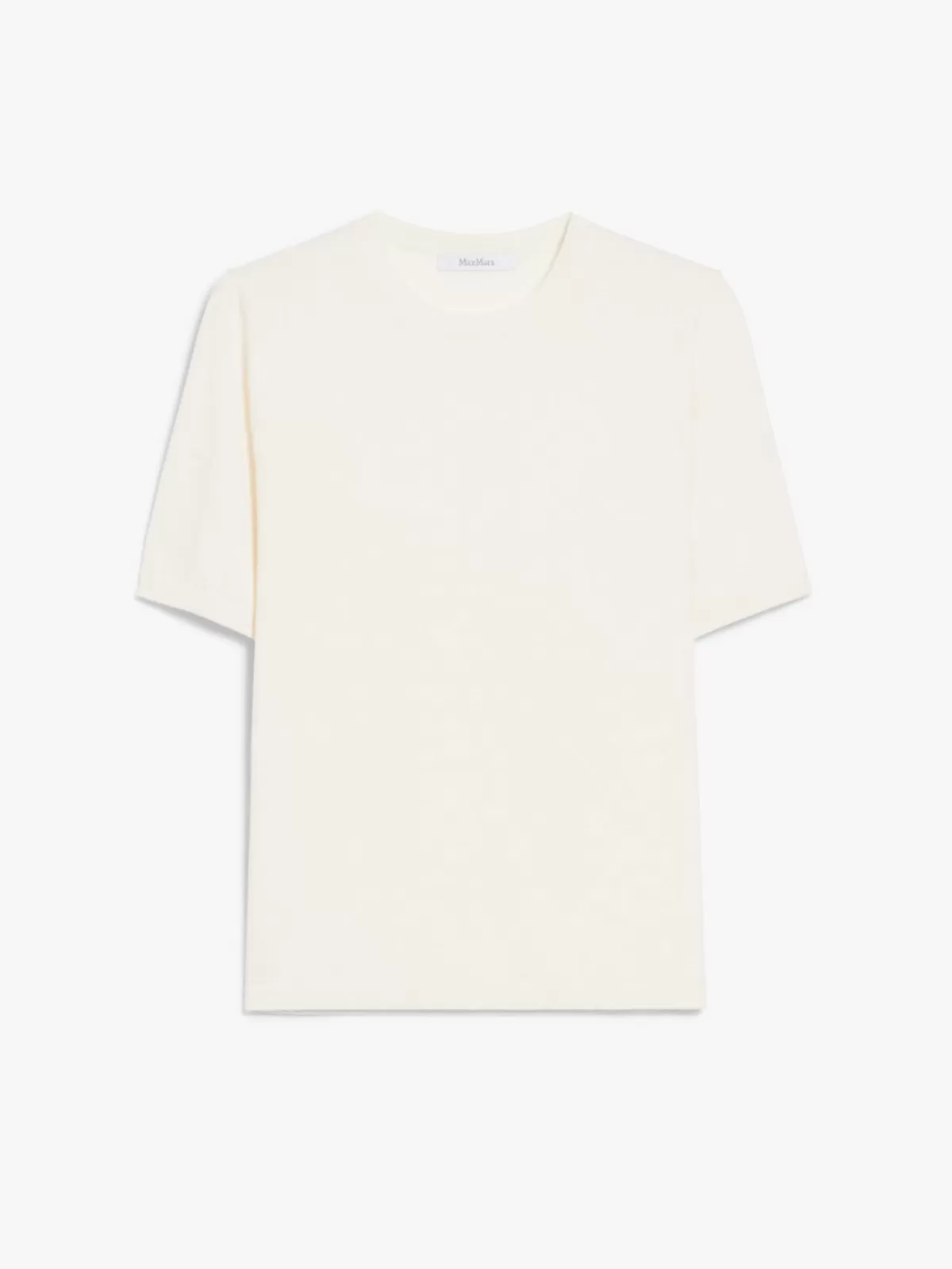 Jersey clásico de cachemir y seda fina | Max Mara | Color vainilla suave