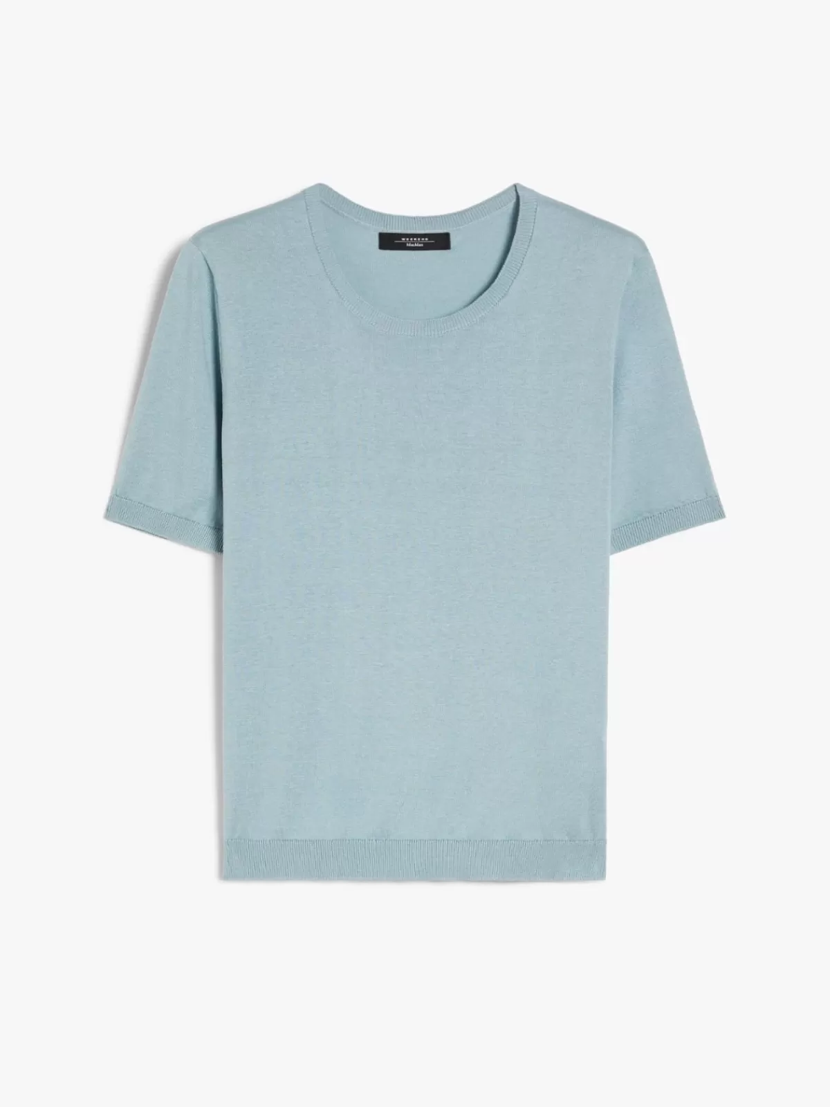 Camiseta suave de seda y algodón Max Mara | Verde pastel | Prendas de punto primavera-verano