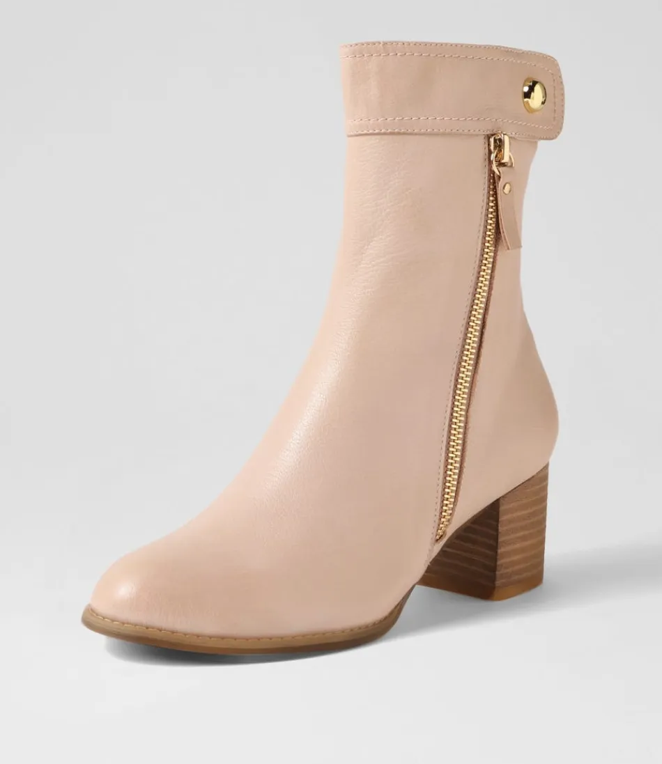 Botas Chelsea DJANGO y JULIETTE para Mujer - Piel genuina en tono natural Skyy, diseño versátil para looks urbanos y elegantes.