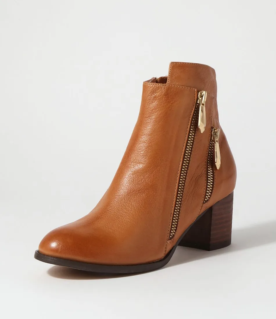 Botas Chelsea para Mujer DJANGO & JULIETTE - Modelo Slaine en Cuero Marrón Arena con Detalles Chocolate, Estilo Casual-Elegante para Looks Urbanos