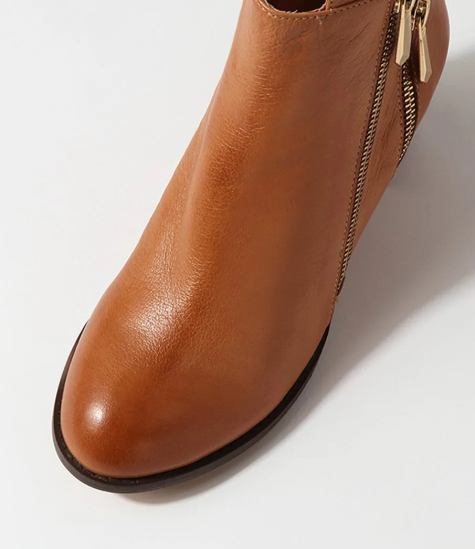 Botas Chelsea para Mujer DJANGO & JULIETTE - Modelo Slaine en Cuero Marrón Arena con Detalles Chocolate, Estilo Casual-Elegante para Looks Urbanos