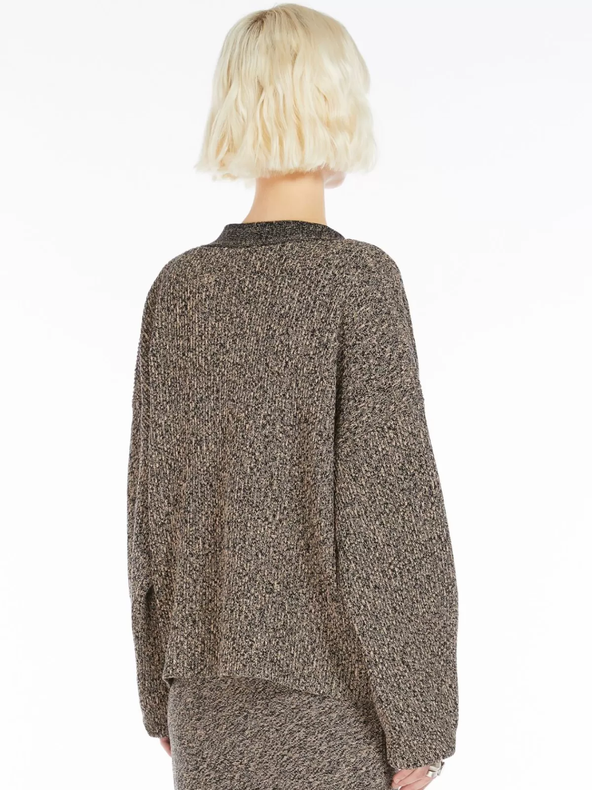 Cárdigan largo Max Mara en viscosa elástica - Negro, tejido de punto suave y cómodo