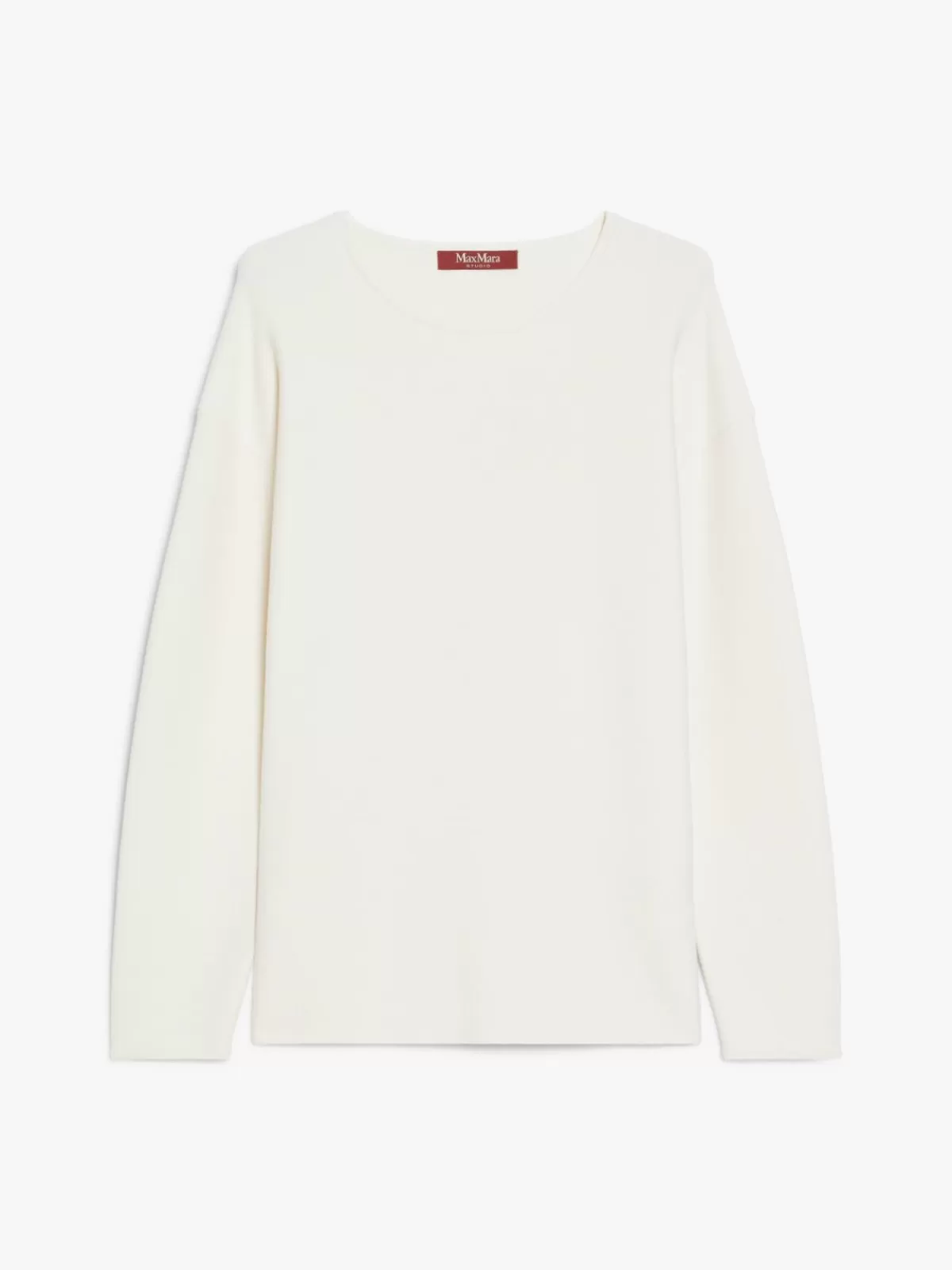 Jersey en viscosa elástica Max Mara - Blanco hueso · Prenda de punto premium con ajuste cómodo · Tejido suave para uso diario
