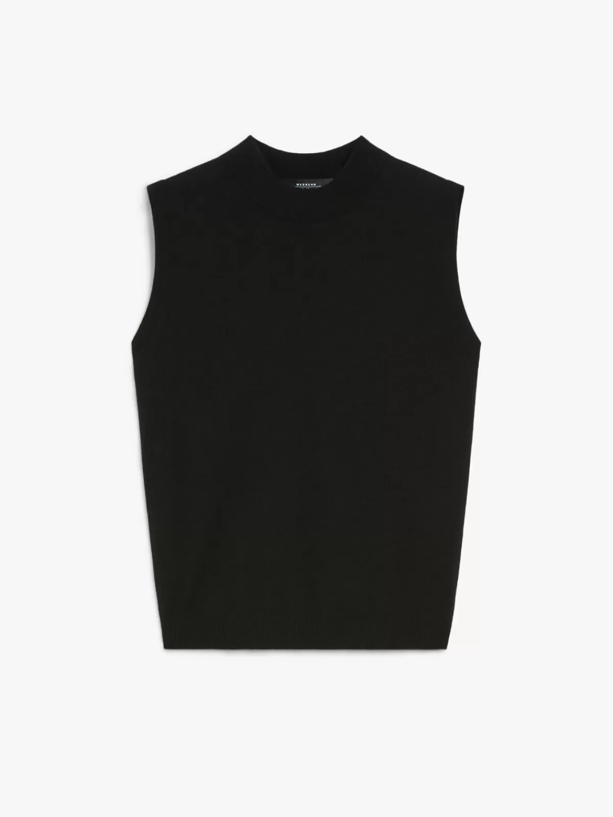 Jersey premium de Max Mara - Top ajustable en fibra de viscosa elástica color negro