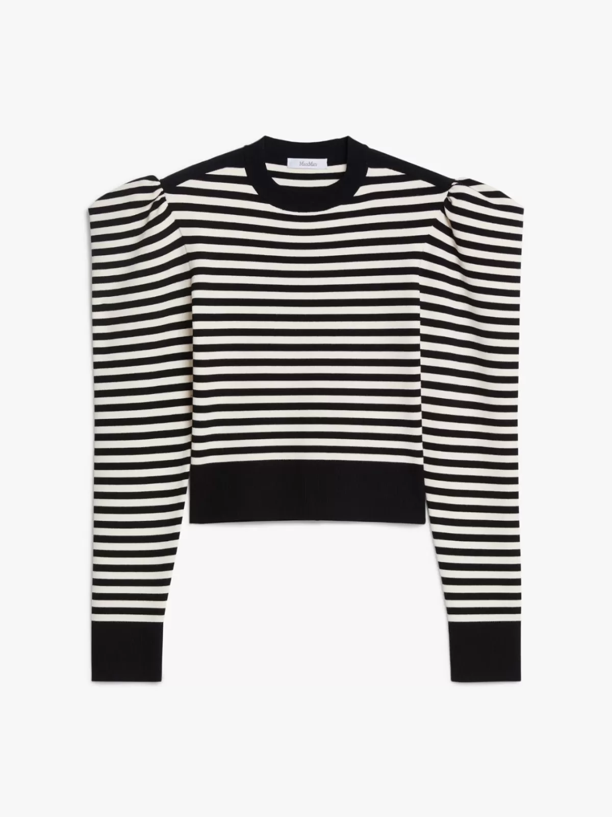 Jersey de viscosa con rayas clásicas Max Mara - Prenda de punto en negro elegante