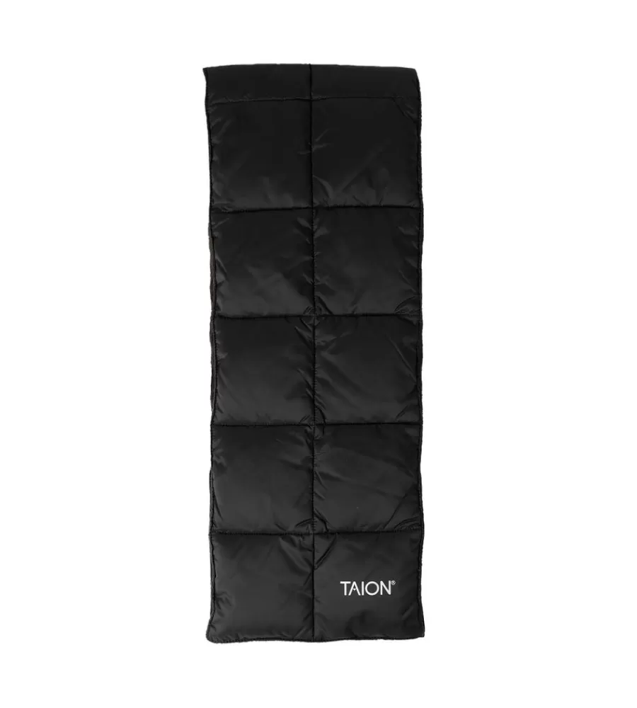 Bufanda Pluma Esencial TAION en Negro Intenso | Guantes y Accesorios de Invierno