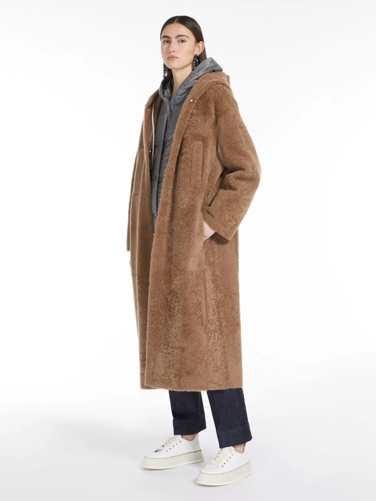 Max Mara - Chaqueta corta acolchada en tejido técnico - Gris medio moderno