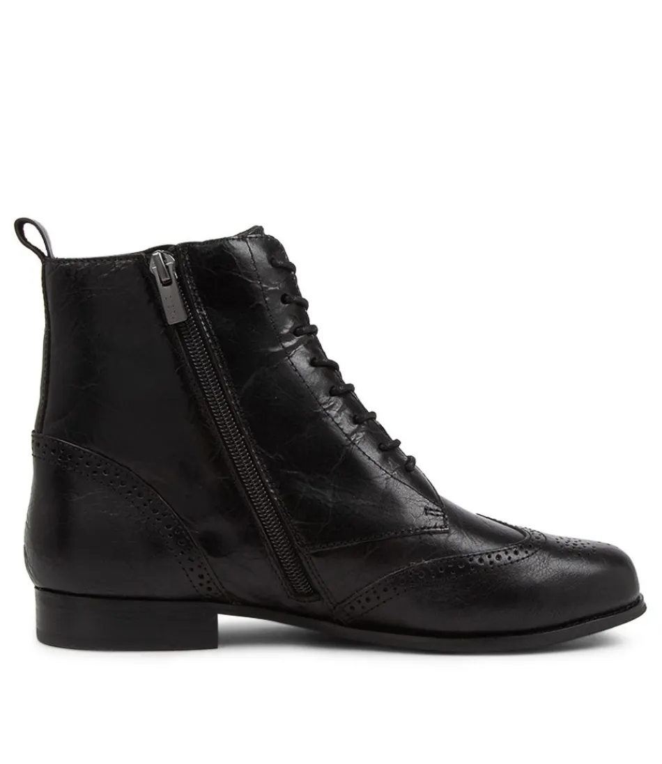 Botas Tobilleras Thron Xf de Cuero Negro - ZIERA para Mujer | Estilo Versátil con Diseño Ergonómico y Suela Antideslizante, Calzado Casual de Larga Duración en Tono Ébano