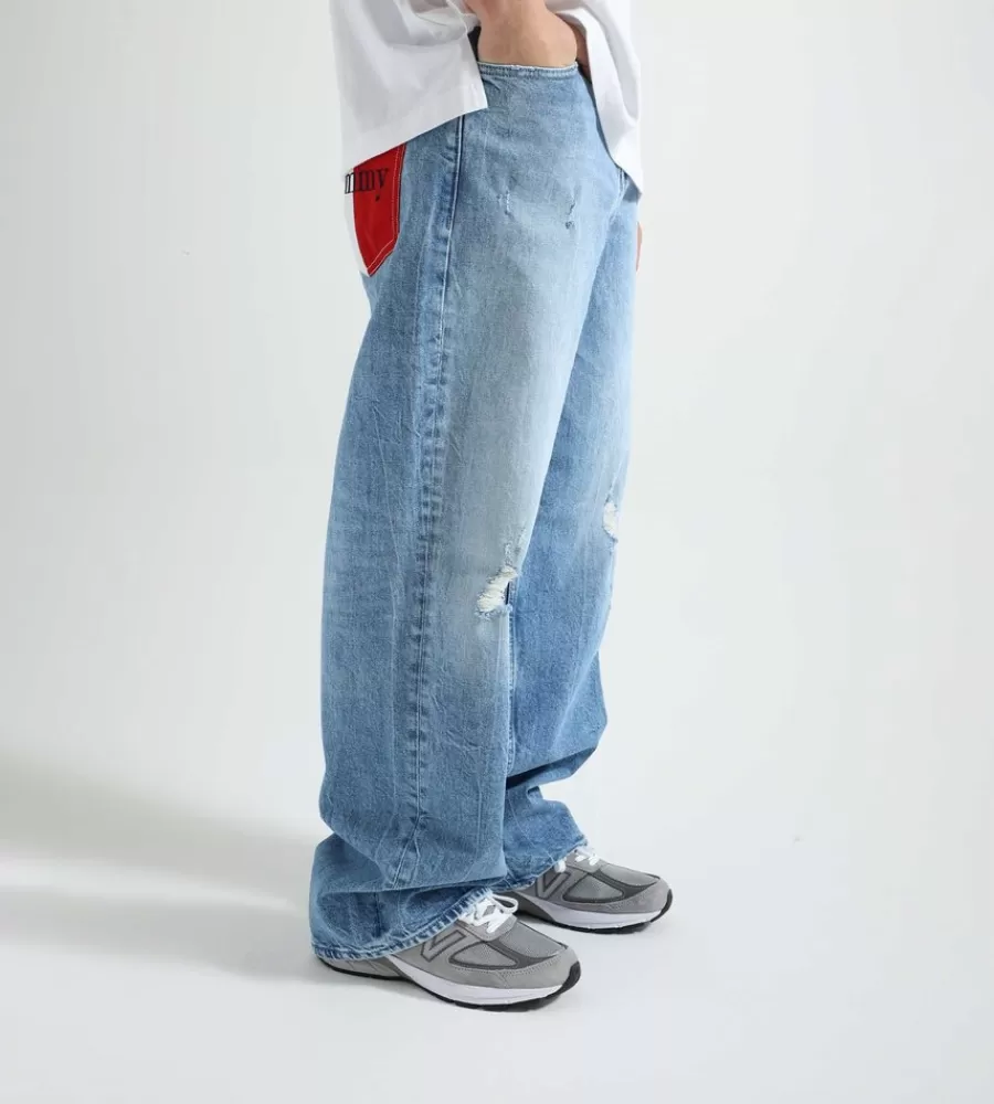 Pantalones Vaqueros Modernos TOMMY JEANS - Modelo Aiden en Denim Color Índigo (Ref. BG9019)