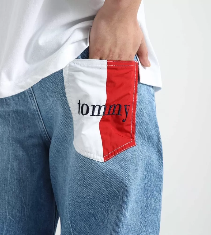 Pantalones Vaqueros Modernos TOMMY JEANS - Modelo Aiden en Denim Color Índigo (Ref. BG9019)