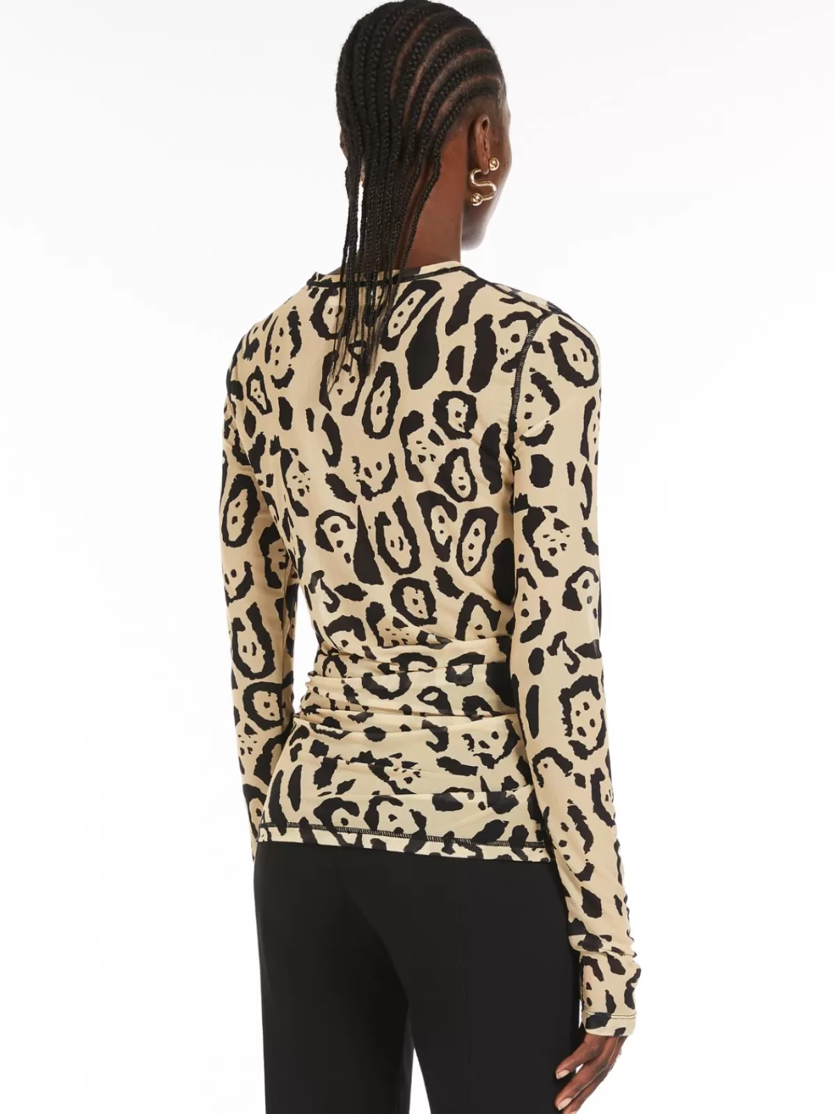 Camiseta Clásica de Tul Max Mara en Color Arena - Diseño Elegante y Cómodo