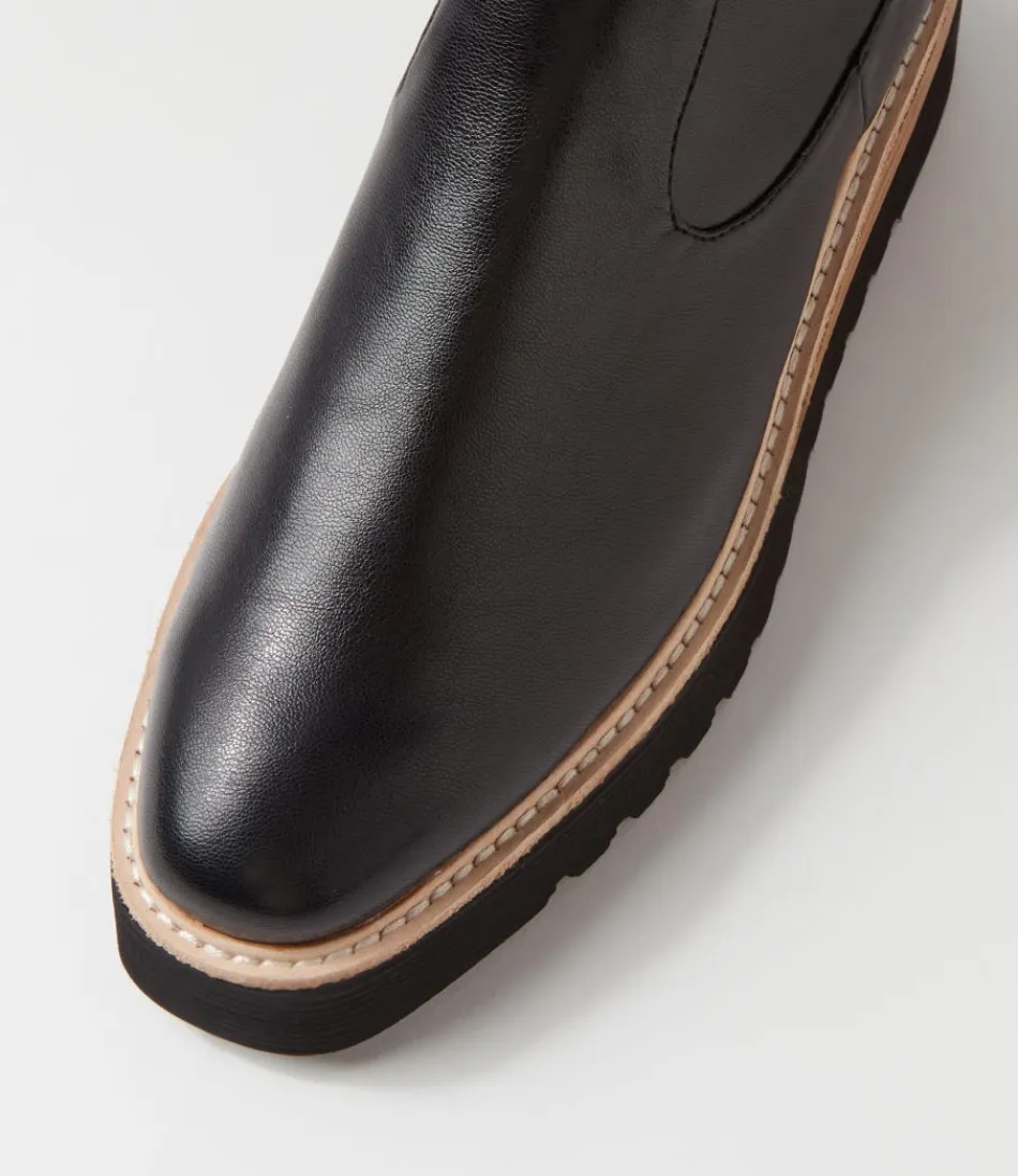 Botas Udoe de Mujer - Alta Gama en Negro con Acabado Natural y Material Elástico, Diseño Elegante Hasta la Rodilla