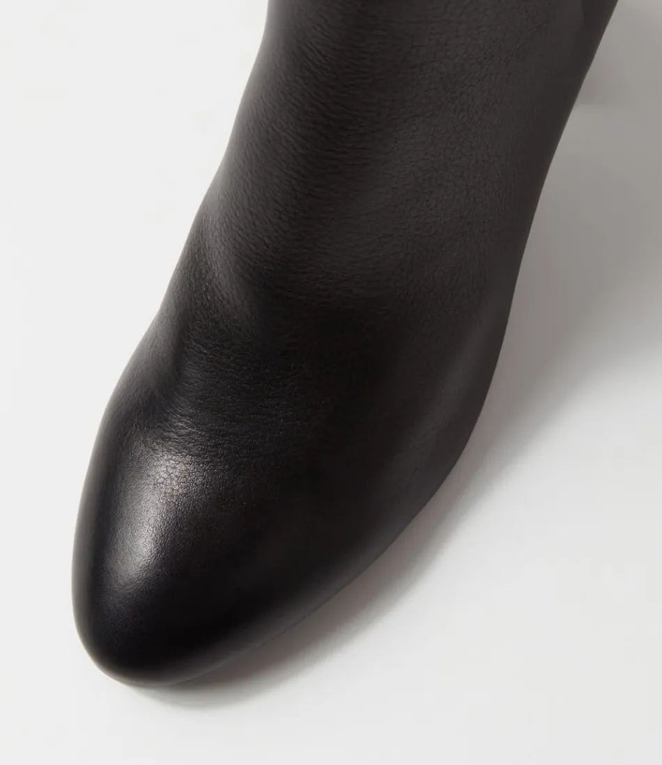 Botines Mujer Tobilleros de Cuero Negro - Estilo Premium Ufollow para Look Urbano