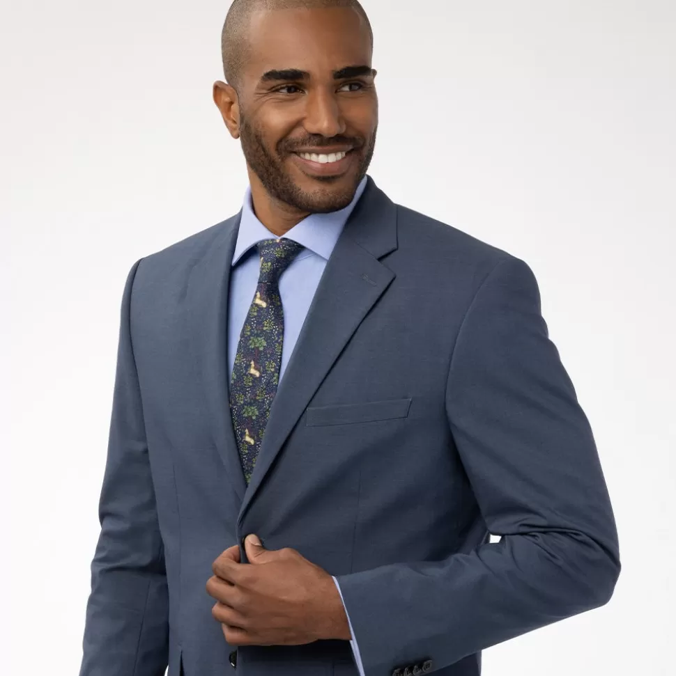 Corbata de seda con unicornio en jardín florido - Diseño exclusivo de The Met para complementos elegantes