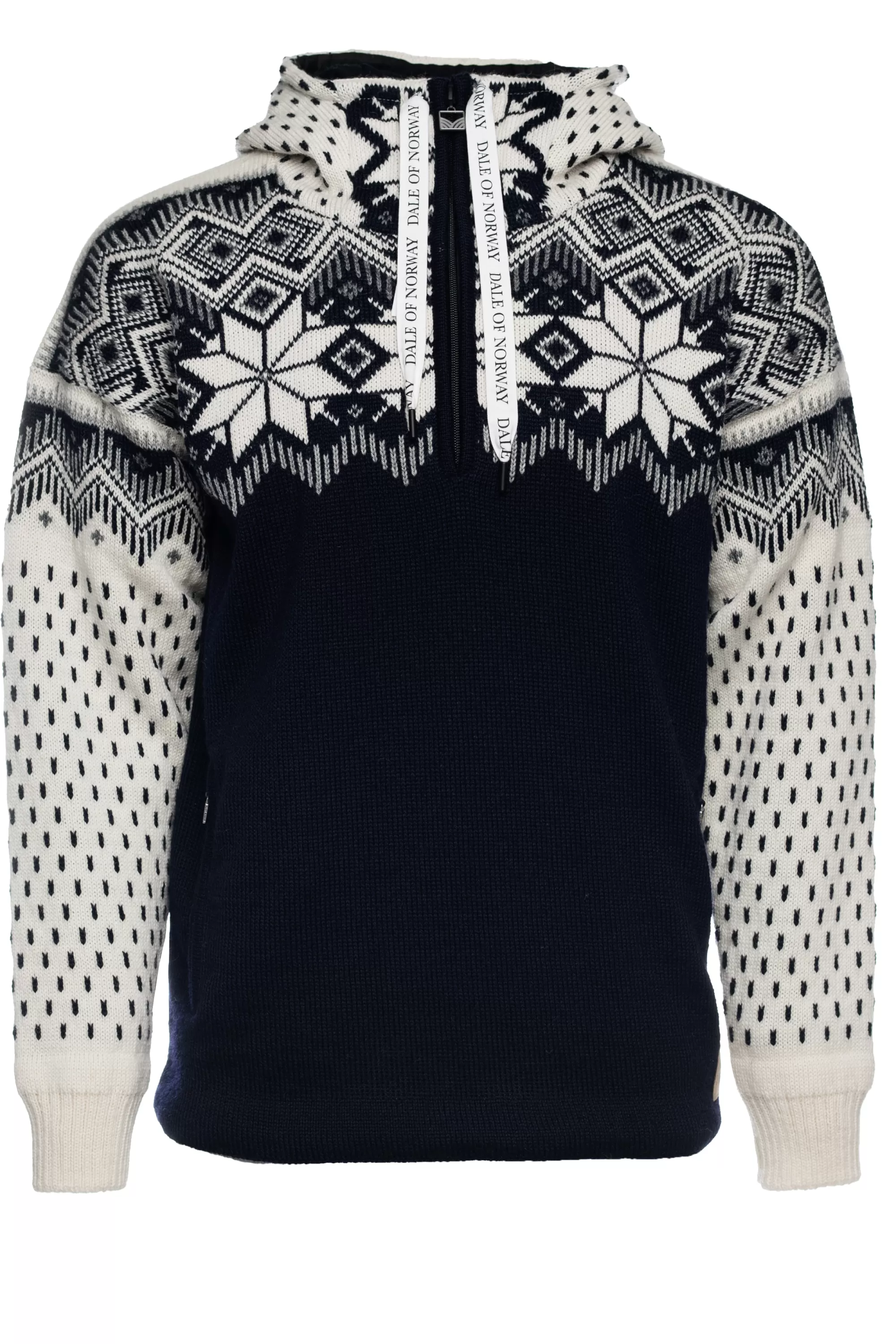 Dale de Noruega - Sudadera Térmica Impermeable para Hombre Vegard, Lana Noruega Natural con Capucha Abrigada