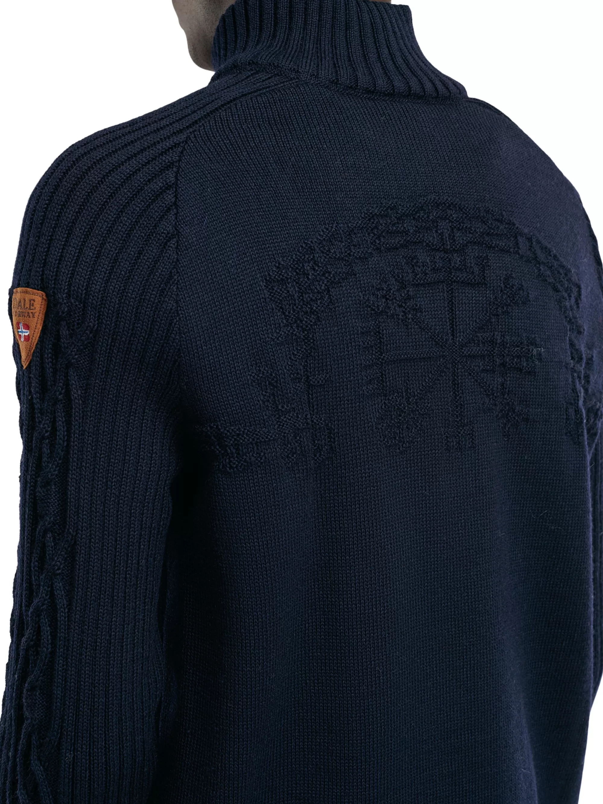 Suéter Clásico Vegvisir para Hombre - Abrigo de Invierno en Lana Noruega 100% Pura de Dale of Norway