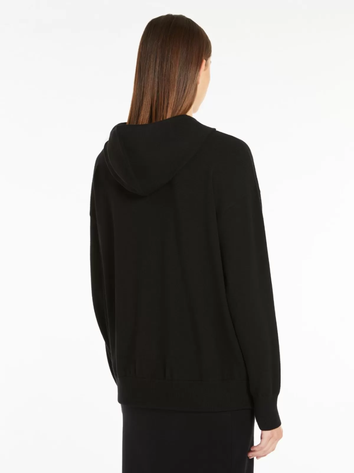 Jersey de punto Max Mara en mezcla suave de viscosa y lana - Negro clásico