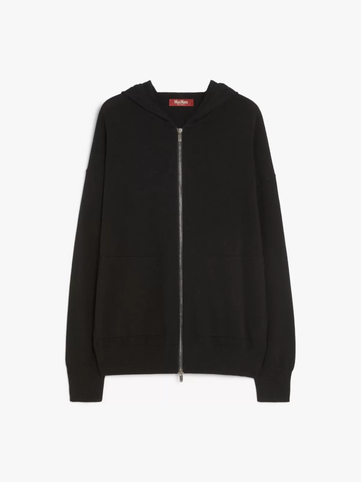 Jersey de punto Max Mara en mezcla suave de viscosa y lana - Negro clásico