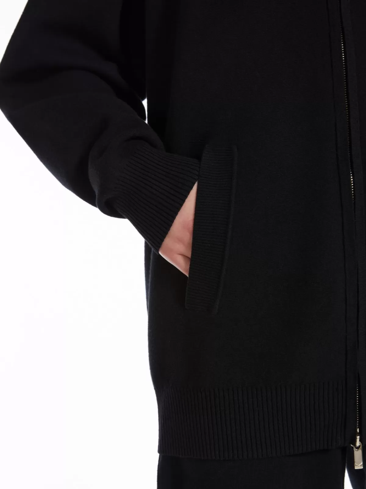 Chaqueta bomber de punto viscosa Max Mara - Estilo urbano en negro clásico