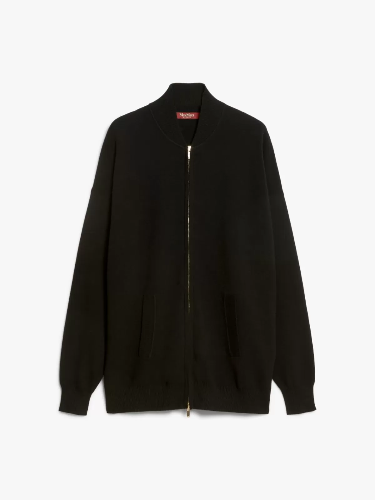 Chaqueta bomber de punto viscosa Max Mara - Estilo urbano en negro clásico